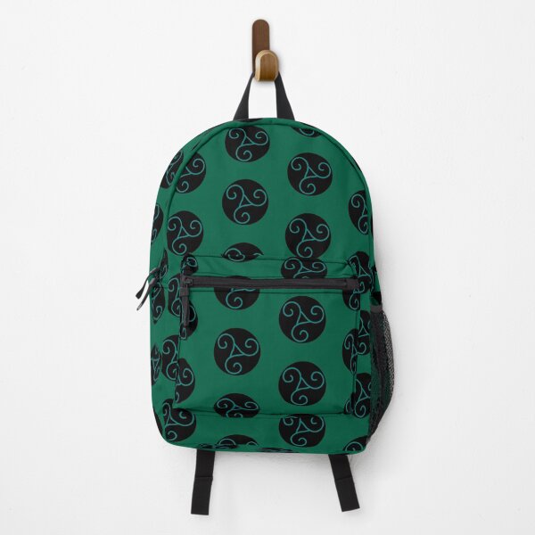 Item preview, Forest green Triskel emblem on a black background designed and sold by Provinces de France.