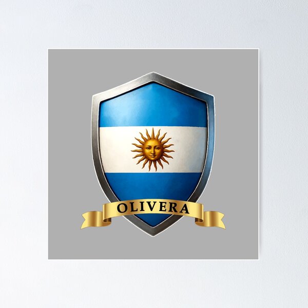 Item preview, Olivera Argentina Heritage Name Shield designed and sold by Highlandkings.