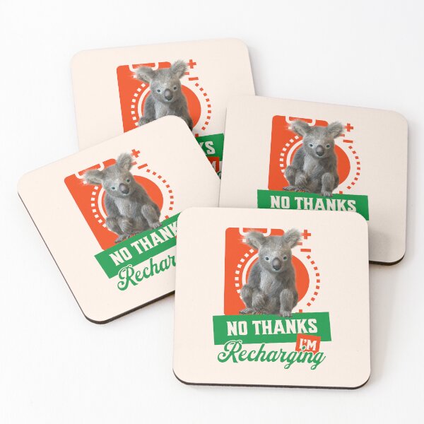 Item preview, Funny Recharging Koala Introvert Mood designed and sold by Vac1.
