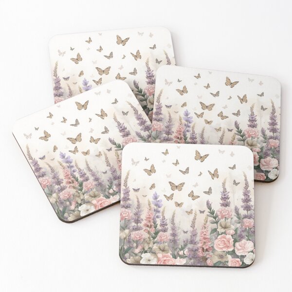 Item preview, Butterfly Meadow Dreamy Floral Nature  designed and sold by Pink-Blossoms.