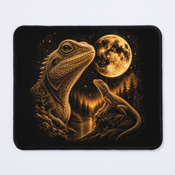 Item preview, Lizard Howling To The Moon Vintage 90s Graphic designed and sold by will freed18.