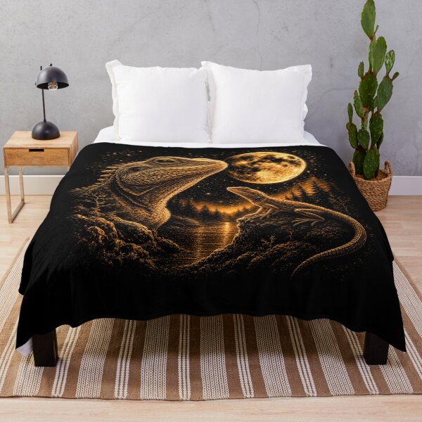 Item preview, Lizard Howling To The Moon Vintage 90s Graphic designed and sold by will freed18.