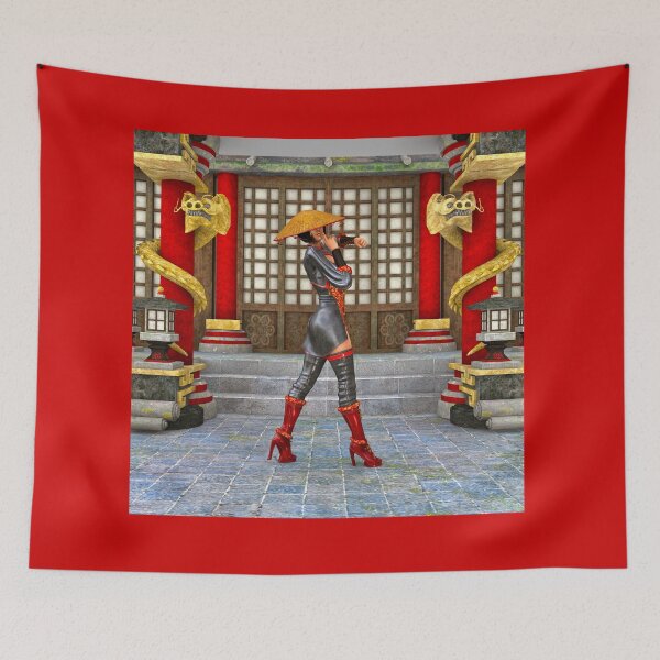Item preview, Asian Warrior Maiden Fantasy Anime Style Art designed and sold by Vac1.