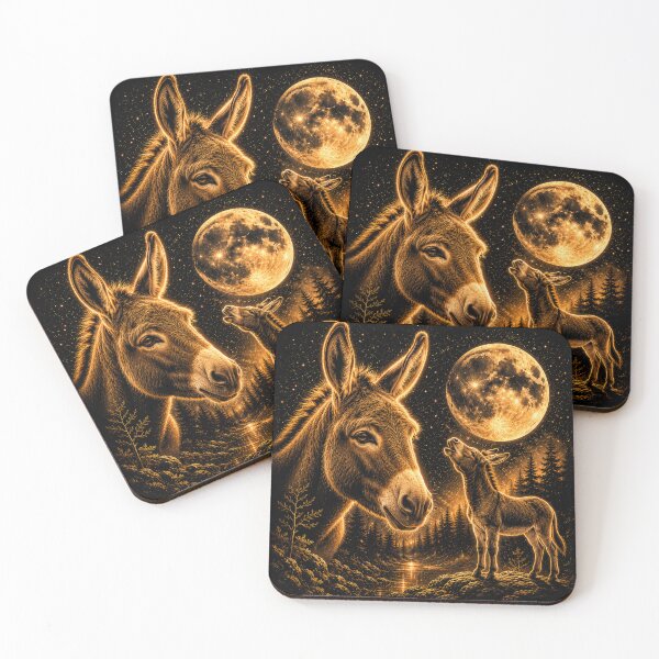 Item preview, Donkey Howling To The Moon Vintage 90s Graphic designed and sold by will freed18.