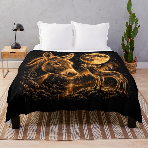 Item preview, Donkey Howling To The Moon Vintage 90s Graphic designed and sold by will freed18.