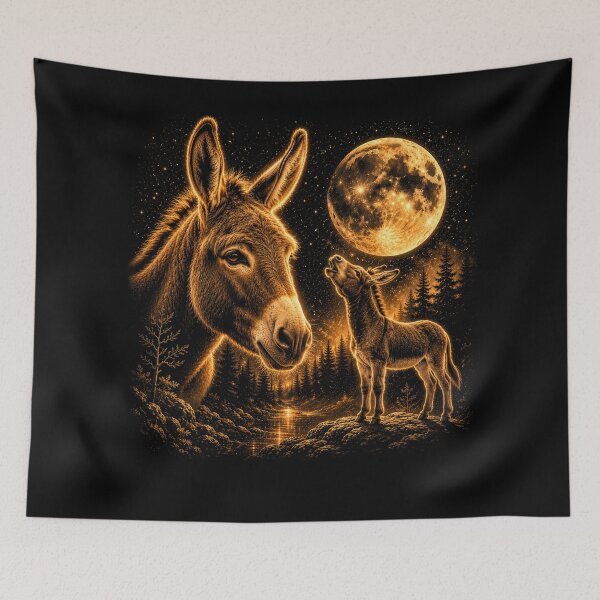 Item preview, Donkey Howling To The Moon Vintage 90s Graphic designed and sold by will freed18.