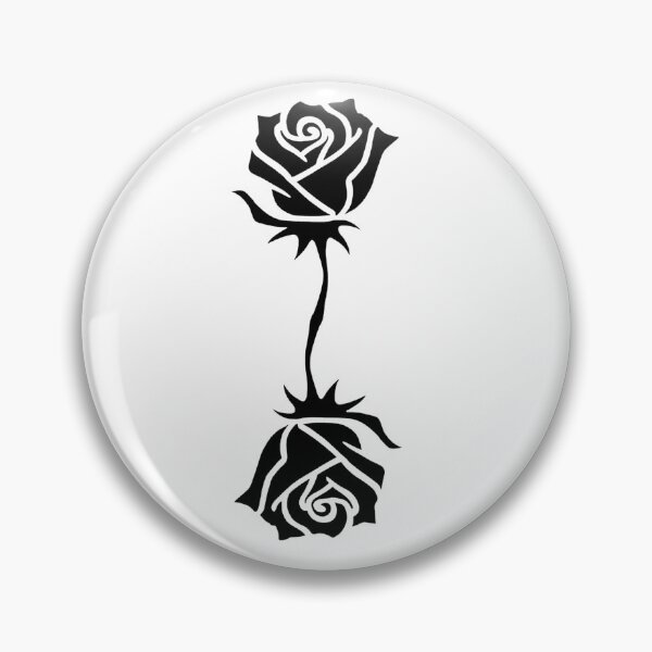 Item preview, onDark Mirror Rose | Minimalist Black Aesthetic Flower designed and sold by OnDrk.