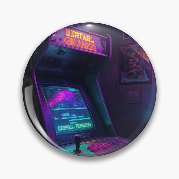 Item preview, Retro Arcade Machine Gaming Pop Art Design designed and sold by Pink-Blossoms.
