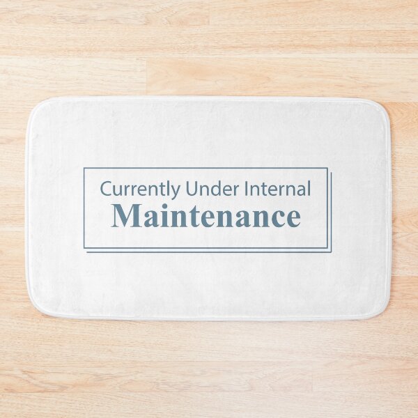 Item preview, Currently Under Internal Maintenance Quote Sticker designed and sold by MadCatDesign77.