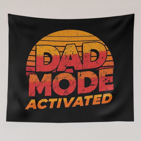 Item preview, Dad Mode Activated Vintage Retro Sunset Funny Dad Design designed and sold by Lu7u.