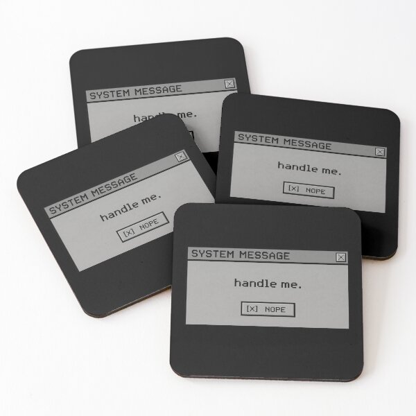 Item preview, Sassy Retro System Message Nope Pop-up designed and sold by Coon & Momo.
