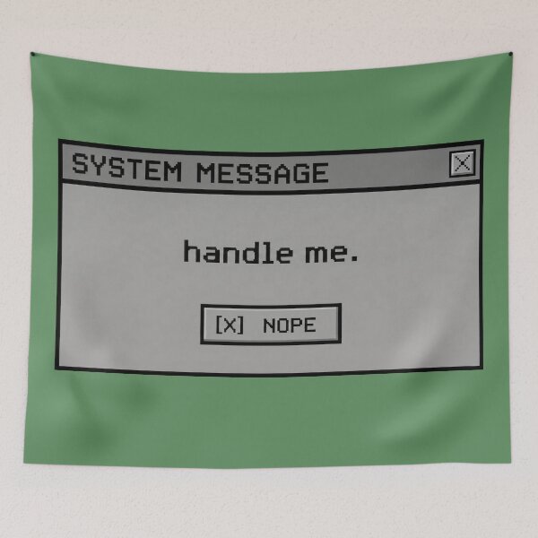 Item preview, Sassy Retro System Message Nope Pop-up designed and sold by Coon & Momo.