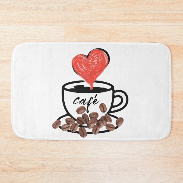 Item preview, Coffee Cup with Red Heart Sparkle designed and sold by Coffee & Designs.