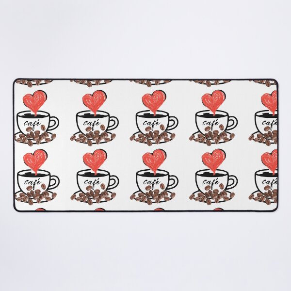 Item preview, Coffee Cup with Red Heart Sparkle designed and sold by Coffee & Designs.