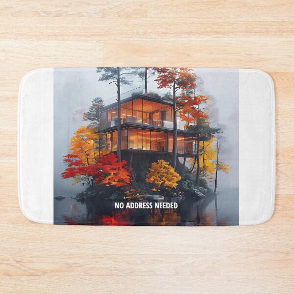 Item preview, NO ADDRESS NEEDED - Modern Autumn Island Villa designed and sold by Modern Nest Art.