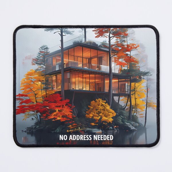 Item preview, NO ADDRESS NEEDED - Modern Autumn Island Villa designed and sold by Modern Nest Art.
