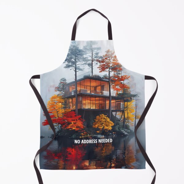 Item preview, NO ADDRESS NEEDED - Modern Autumn Island Villa designed and sold by Modern Nest Art.