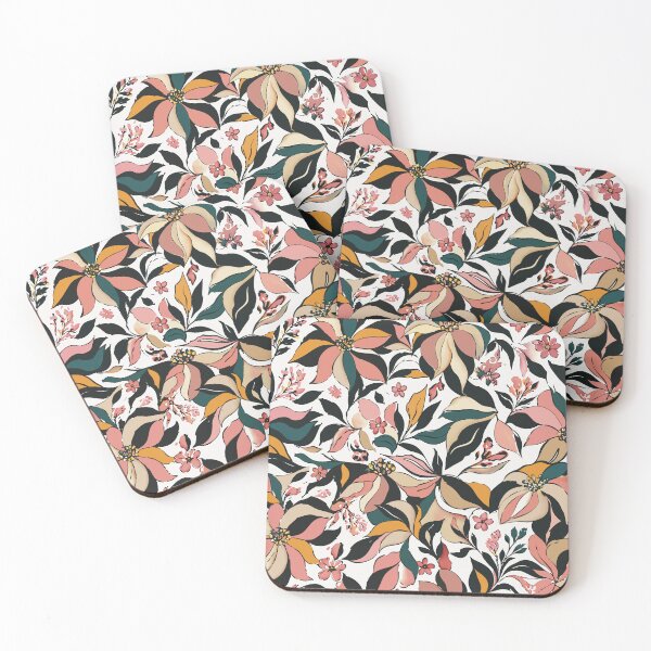 Item preview, Soft Boho Floral Pattern - Cream Earthy Botanical Art designed and sold by MonNoir.