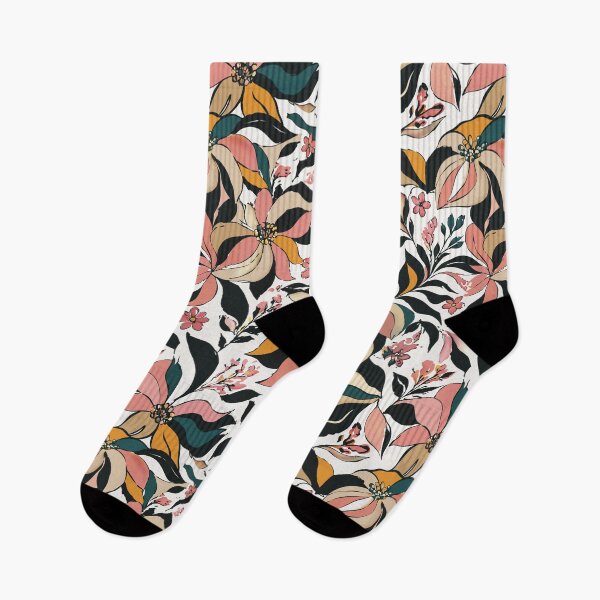 Item preview, Soft Boho Floral Pattern - Cream Earthy Botanical Art designed and sold by MonNoir.