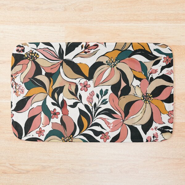 Item preview, Soft Boho Floral Pattern - Cream Earthy Botanical Art designed and sold by MonNoir.