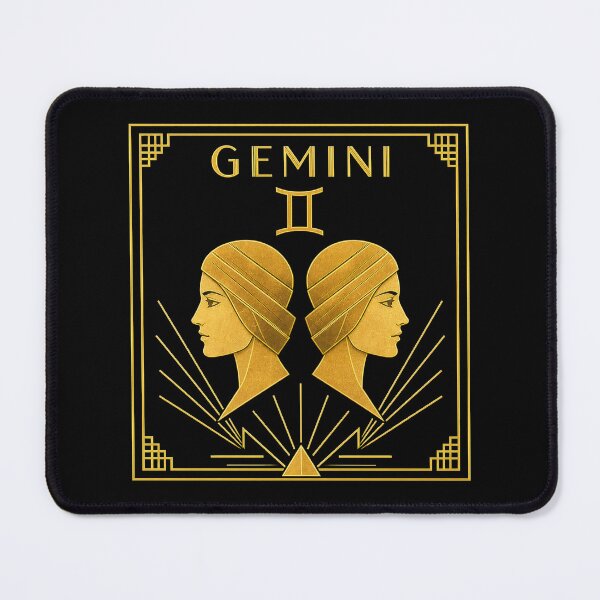 Item preview, GEMINI zodiac sign art deco style designed and sold by CMYKStudio.