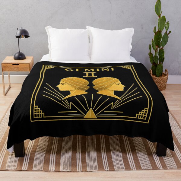 Item preview, GEMINI zodiac sign art deco style designed and sold by CMYKStudio.