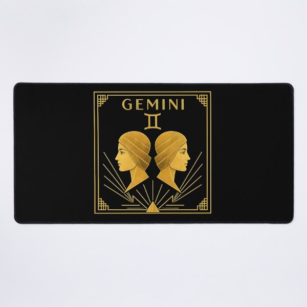 Item preview, GEMINI zodiac sign art deco style designed and sold by CMYKStudio.