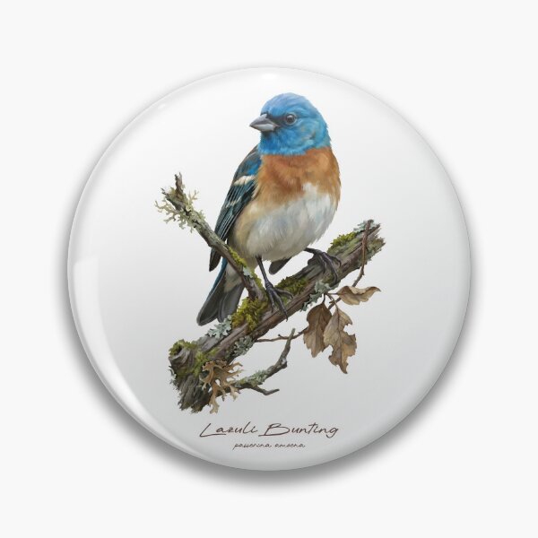 Item preview, Lazuli Bunting on Rustic Branch designed and sold by Takeda-art.