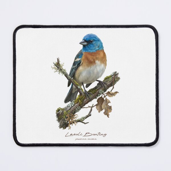 Item preview, Lazuli Bunting on Rustic Branch designed and sold by Takeda-art.