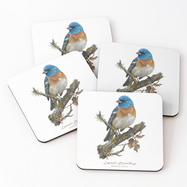 Item preview, Lazuli Bunting on Rustic Branch designed and sold by Takeda-art.