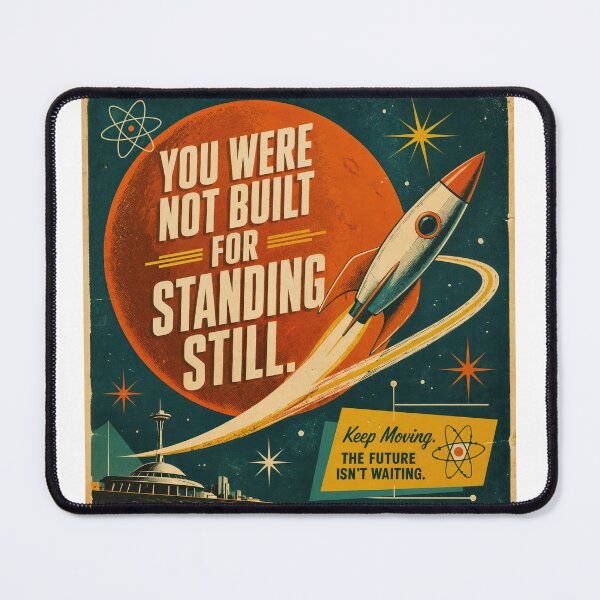 Item preview, Copy of Wall Art - Postcard - Retro Rocket to the Future designed and sold by ForeverPrintsOK.