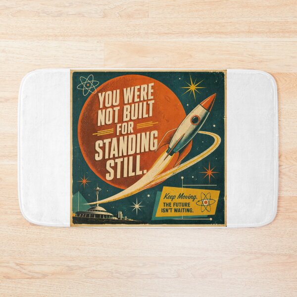 Item preview, Copy of Wall Art - Postcard - Retro Rocket to the Future designed and sold by ForeverPrintsOK.