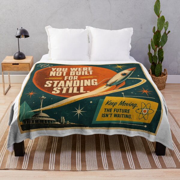 Item preview, Copy of Wall Art - Postcard - Retro Rocket to the Future designed and sold by ForeverPrintsOK.