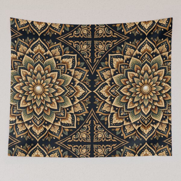 Item preview, Modern Batik Pattern Mandala designed and sold by SoftSproutstu.