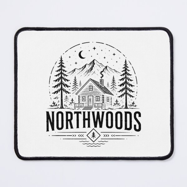 Item preview, Northwoods Cabin Wilderness Vintage Outdoor Graphic designed and sold by LoppiPrintShop.