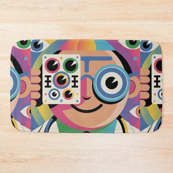 Item preview,  Cartoon Abstract Cute Ophthalmology Man ,brafdesign  designed and sold by Brafdesign.