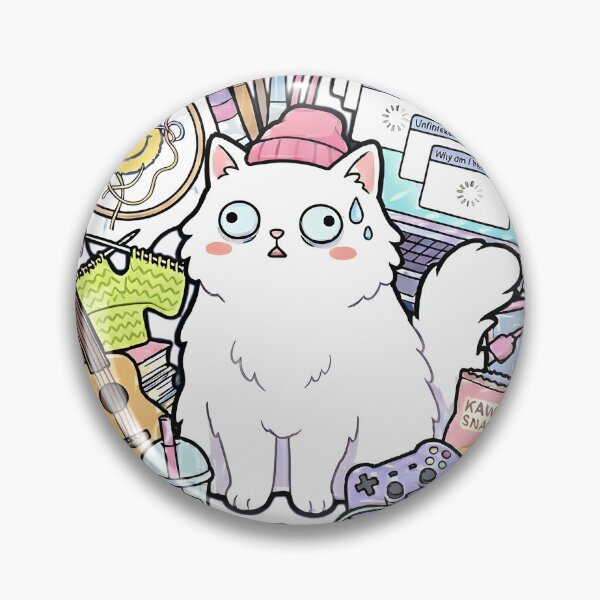 Item preview, No Thoughts Just Vibes - ADHD Cat Meme designed and sold by Wennity.