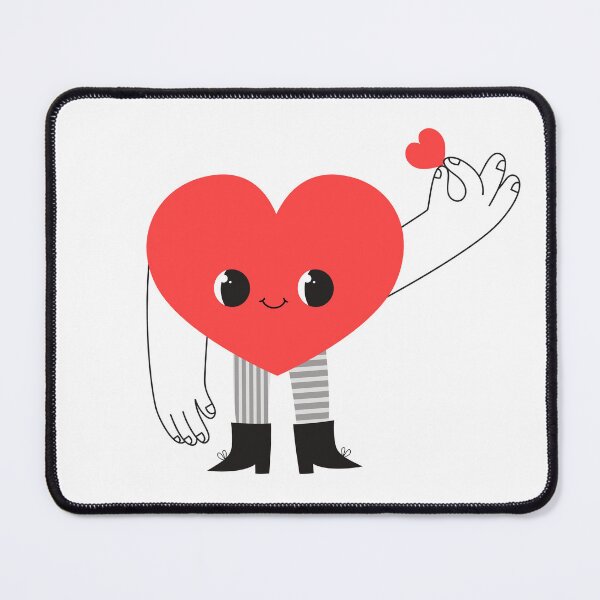 Item preview, Cute Heart Character Holding Mini Heart designed and sold by the-myro.