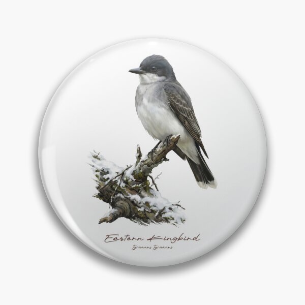 Item preview, Eastern Kingbird on Snowy Branch designed and sold by Takeda-art.