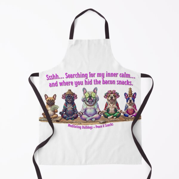 Item preview, Meditating bulldogs designed and sold by Rightstudio1.
