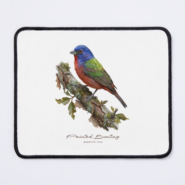 Item preview, Painted Bunting on Rustic Branch designed and sold by Takeda-art.