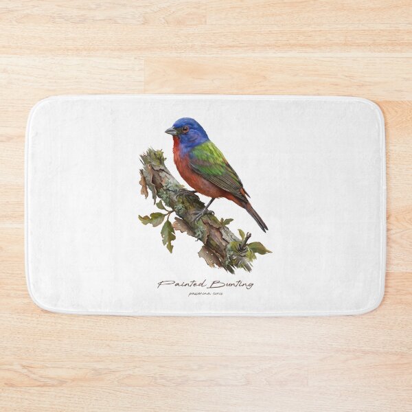 Item preview, Painted Bunting on Rustic Branch designed and sold by Takeda-art.