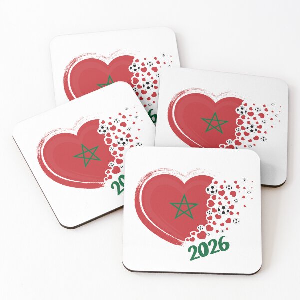 Item preview, Morocco Football Heart 2026 – Moroccan Flag Soccer Love Design designed and sold by chanshoping.