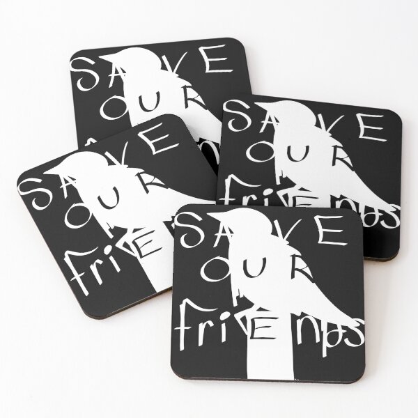 Item preview, SAVE OUR FRIENDS (White version) designed and sold by Ginette's Attic.