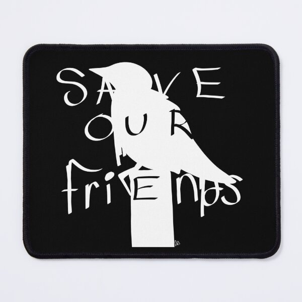 Item preview, SAVE OUR FRIENDS (White version) designed and sold by Ginette's Attic.