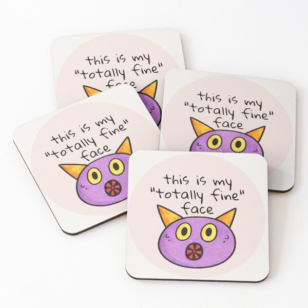 Item preview, This Is My "Totally Fine" Face designed and sold by SoftBeing.