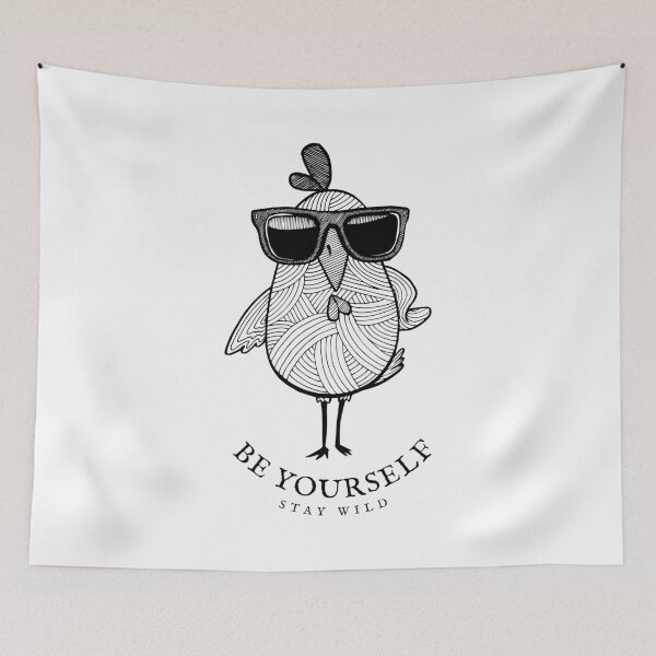 Item preview, A bird wearing glasses, illustration designed and sold by onshymoon.
