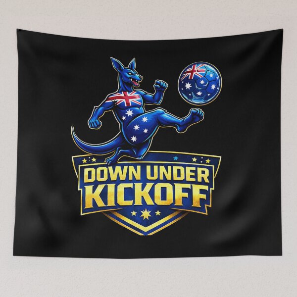 Item preview, Aussie Goal Rush Kangaroo Soccer Emblem designed and sold by Prime legend .