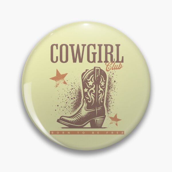 Item preview, Cowgirl Club Vintage Western Graphic Design designed and sold by PrintandJoy.