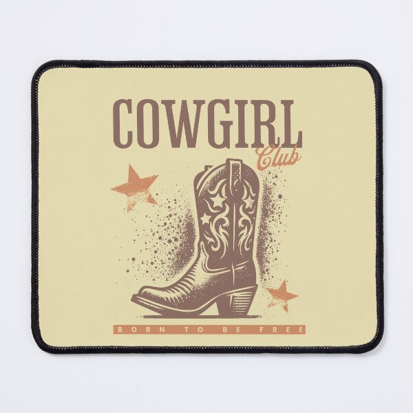 Item preview, Cowgirl Club Vintage Western Graphic Design designed and sold by PrintandJoy.